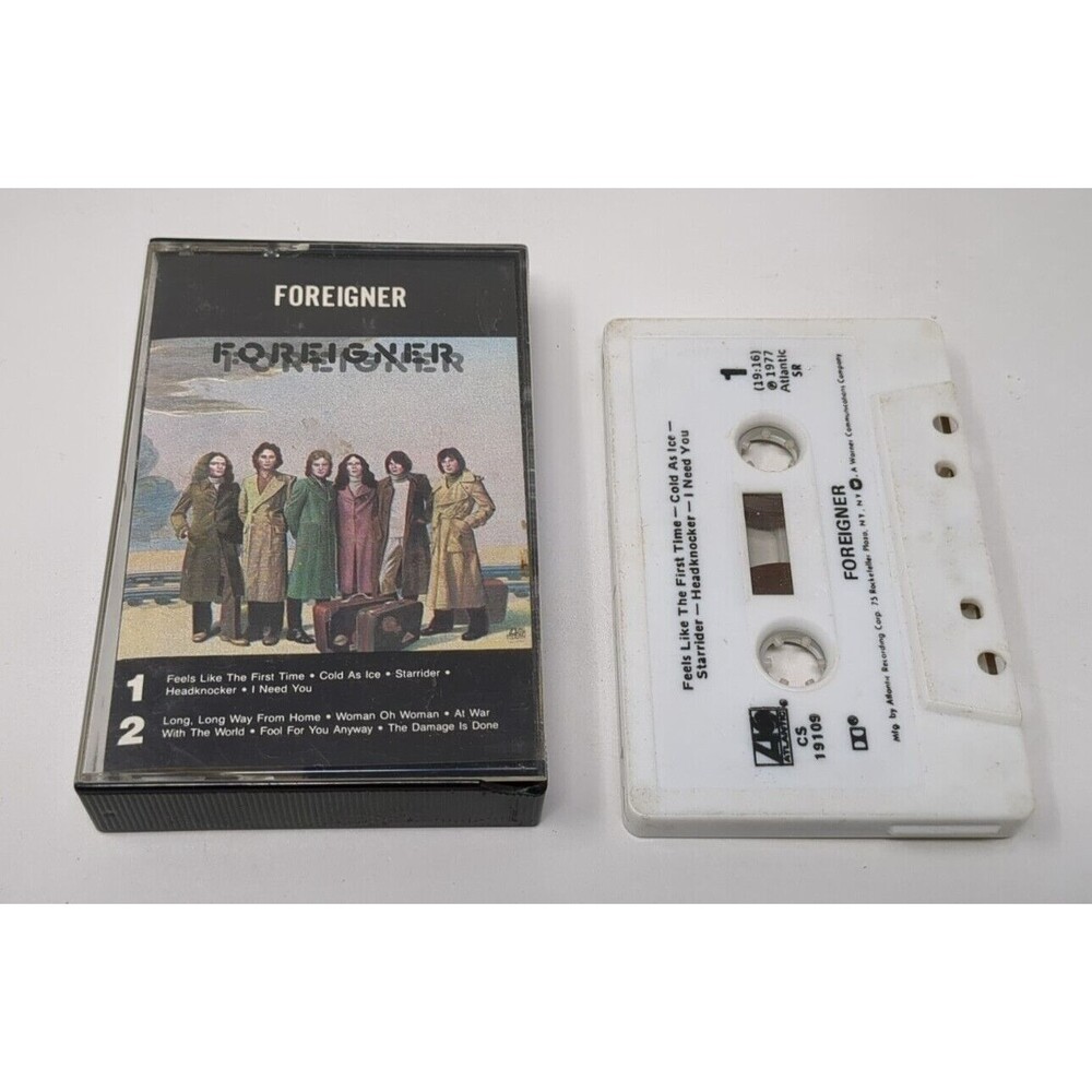 Foreigner Self Titled Cassette Tape 1977‎ Atlantic Feels Like the First Time